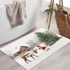 MULERN Doormat, 16 x 24 in, Non-Slip Washable Entry Mat with Rubber Backing, Girl and Reindeer Design view 3