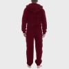 Men's Hooded Plush Fleece Jumpsuit Pajama view 4