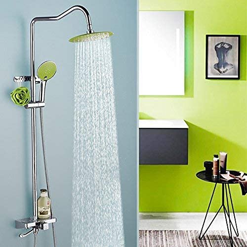 GMWARDDF Copper Shower and Bathtub Set, Fresh Green, Vsh206