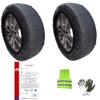 Snow Socks for Tires 265/45 R21, XXL, 1 Pair, Approved for Snow and Icy Roads view 1