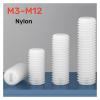 Generic Nylon Slotted Set Screws, M3–M12, White, Metric, 5–100 Pieces (5 mm, M4, 50 Pieces) view 2