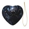 Black Spider Personalized Ceramic Heart Christmas Ornament view 2