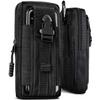 ONEFLOW Survival Case for Oukitel C38, Nylon Belt Pouch with Carabiner, Tactical EDC Phone Case, Black view 1