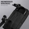 ONEFLOW Survival Case for Oukitel C38, Nylon Belt Pouch with Carabiner, Tactical EDC Phone Case, Black view 2