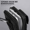 ONEFLOW Survival Case for Oukitel C38, Nylon Belt Pouch with Carabiner, Tactical EDC Phone Case, Black view 4