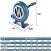 ZHFENGZHUZ Hand-Crank Forge Bellows, Manual Grill Air Blower view 3