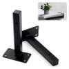Shelf Bracket, Black Iron, 35 cm (13.8 in), with Screws view 1