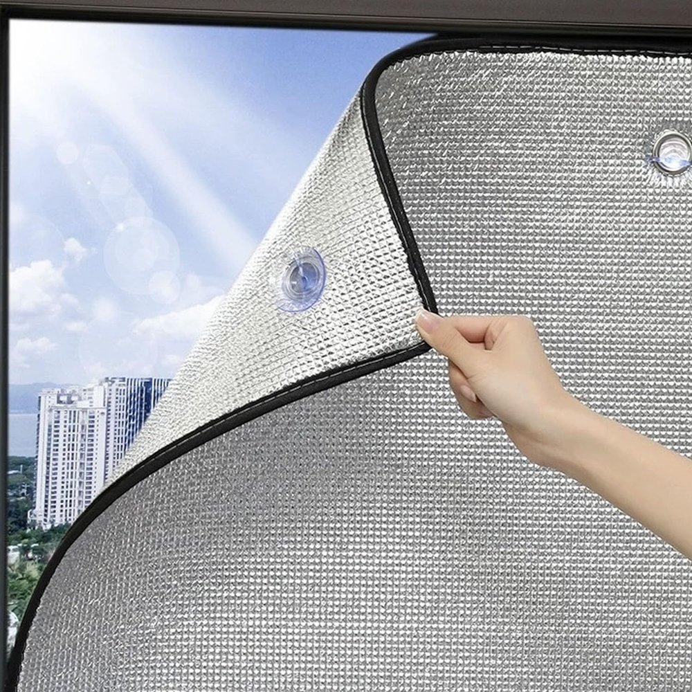 Blackout Window Insulation Film, Aluminum Foil, 6 mm, 80 x 250 cm