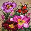 Mesribandy Pre-Printed Floral Cross-Stitch Kit, 11-Count, 40 x 50 cm view 1