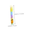36-Piece Fruit Erasers in Pen Design, Five Pieces, Removable view 2