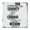 Guangpat Rustic Metal Sign with "God Grant Me The Serenity to Accept The Things" view 1