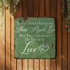 Guangpat Metal Sign "These Three Remain: Faith, Hope & Love," 25.4 x 25.4 cm view 2