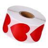 JEWEDECO 500 Heart Stickers for Valentine's Day, Self-Adhesive Decorative Seals for Envelopes, Weddings and Baby Showers view 1