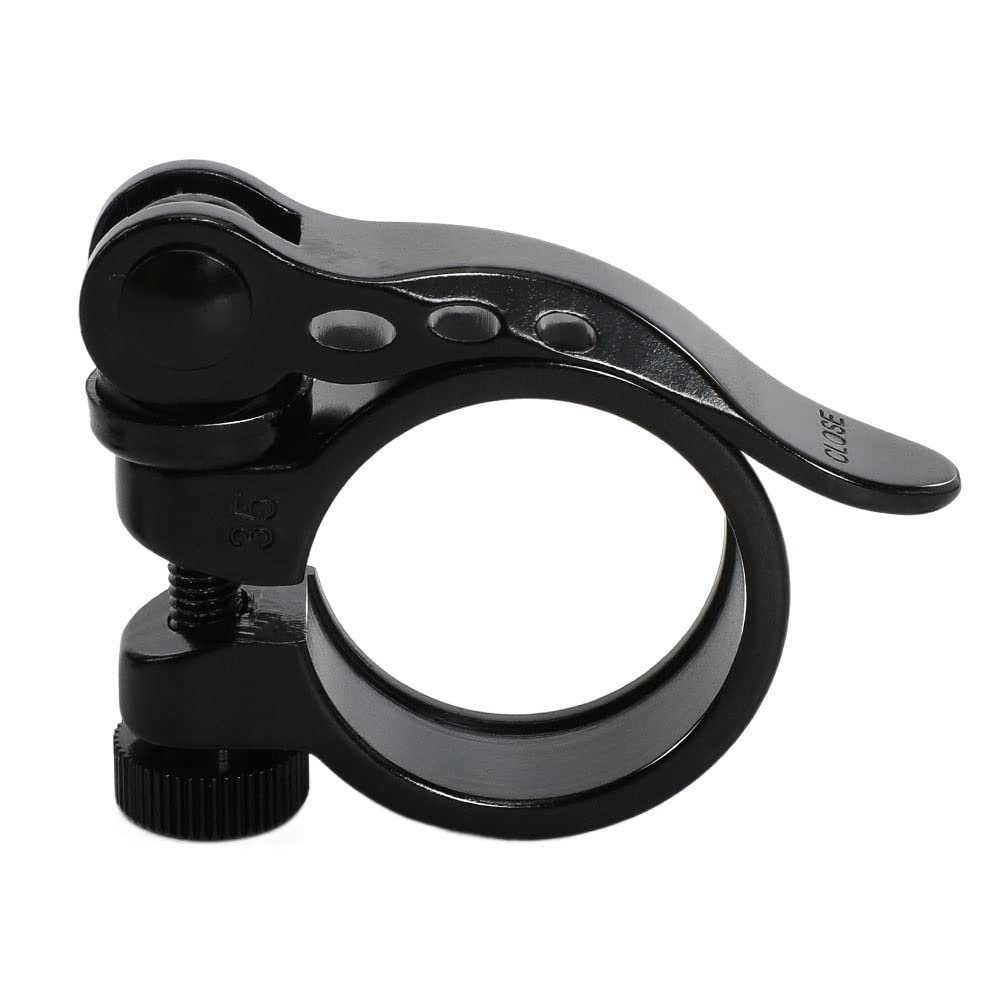 WANGBINGXING Aluminum Quick-Release Bicycle Seatpost Clamp, 34.9 mm
