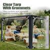 Ezcasch Clear Tarp with Eyelets, 1.9 x 3.2 m, 420 g/m² Waterproof Cover view 4