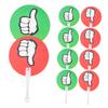NUOBESTY 20-Piece Classroom Voting Paddles, Plastic Thumbs-Up/Thumbs-Down Yes/No Signs view 1