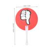 NUOBESTY 20-Piece Classroom Voting Paddles, Plastic Thumbs-Up/Thumbs-Down Yes/No Signs view 2