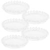 MUSISALY 5-Piece Round Glass Pillar Candle Holder Set view 1
