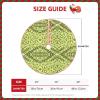 Sushi Dill Pickle Print Christmas Tree Skirt for Home, Holidays, Parties, and Halloween view 3