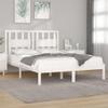 Furniture Select Bed Frame Without Mattress, White Solid Pine, King Size view 1