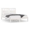 Furniture Select Bed Frame Without Mattress, White Solid Pine, King Size view 2