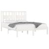 Furniture Select Bed Frame Without Mattress, White Solid Pine, King Size view 3