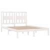 Furniture Select Bed Frame Without Mattress, White Solid Pine, King Size view 4