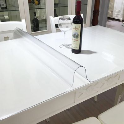 Clear PVC Table Protector, Heat- and Shrink-Resistant