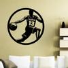 Personalized Basketball Wall Decal with Name and Number view 3