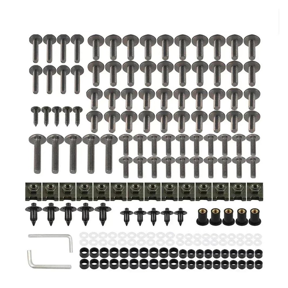 LIJUNSHANI Motorcycle Fairing Screws, Nuts & Clips Kit for Yamaha YZ250, YZ250F, YZ250X, WR450F, WR426F, YZ250R, YZ250F, TTR225, TTR230, TTR250, 50E, 90, 90E (Titanium)