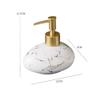 YQINQIN83B Ceramic Soap Dispenser, 300 mL, Black view 2