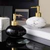 YQINQIN83B Ceramic Soap Dispenser, 300 mL, Black view 4