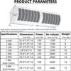 MIDUOLAI Air Curtain for Doors, Commercial Indoor Air Curtain Fan, White, Remote Control, 120 cm view 2