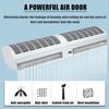 MIDUOLAI Air Curtain for Doors, Commercial Indoor Air Curtain Fan, White, Remote Control, 120 cm view 4