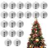 Qurygin 20-Pack 40 mm Christmas Snowman Wooden Beads view 1