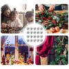 Qurygin 20-Pack 40 mm Christmas Snowman Wooden Beads view 4