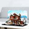 TRUSTFAR Acrylic Display Case for LEGO 10325 Snow Mountain Hut, Transparent, Background 1 view 2