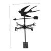BESPORTBLE 1-Piece Swallow-Design Weather Vane for Gardens and Roofs, Weather-Resistant and Durable view 2