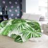 Tropical Jungle Green Fleece Throw Blanket, 70 x 100 cm view 4