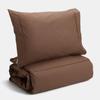 Bianca Solid-Dyed Percale Deep Taupe view 1