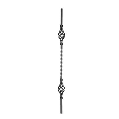 shivler Fence Elements, Garden Gate, Metal Fence, Fence Posts and Balcony Cladding Set, Various Patterns (950 mm - 05.124/50 pcs.)