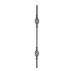 shivler Fence Elements, Garden Gate, Metal Fence, Fence Posts and Balcony Cladding Set, Various Patterns (950 mm - 05.124/50 pcs.) view 1