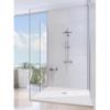 Shower Tray 80 x 140 cm, Extra-Thin, White, Marble Resin, with Drain Assembly view 3