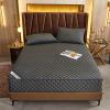 Waterproof Mattress Protector with Zipper, 360° Enclosure, Breathable, Gray, 150 x 190 + 25 cm view 2