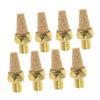 JECOMPRIS 8-Pack Copper Pneumatic Mufflers for Solenoid Valves, 1/4 PT Thread view 1