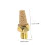JECOMPRIS 8-Pack Copper Pneumatic Mufflers for Solenoid Valves, 1/4 PT Thread view 2