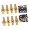 JECOMPRIS 8-Pack Copper Pneumatic Mufflers for Solenoid Valves, 1/4 PT Thread view 3