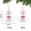 2024 Porcelain Ornament, “Parking for Georgians—Everyone Else Will Be Towed,” Vibrant Christmas Keepsake view 3