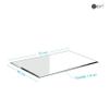 BIJON Rectangular Tempered Safety Glass Panel, 50 x 70 cm or 70 x 50 cm view 2