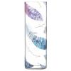 30 cm Transparent Plastic Cylinder Vase, Feather Watercolor Pattern view 1